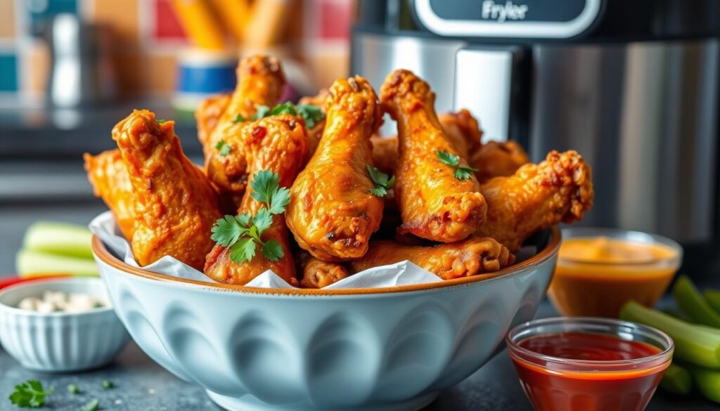 air fryer frozen chicken wings