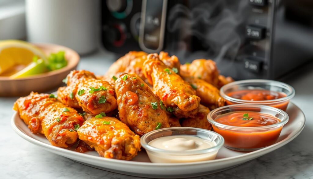 air fryer frozen chicken wings