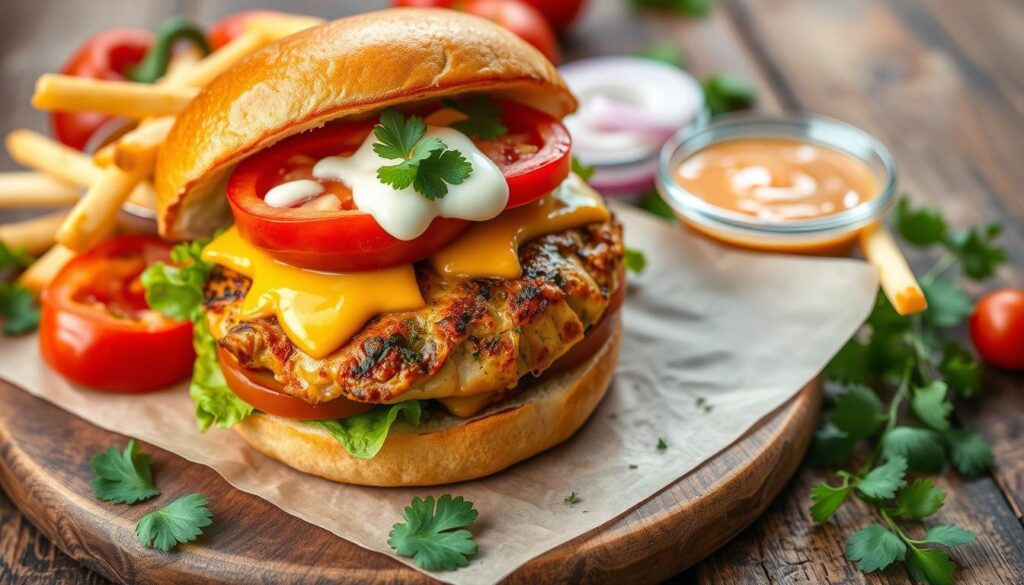 chicken burger recipe