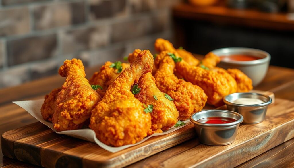 crispy fried chicken thighs