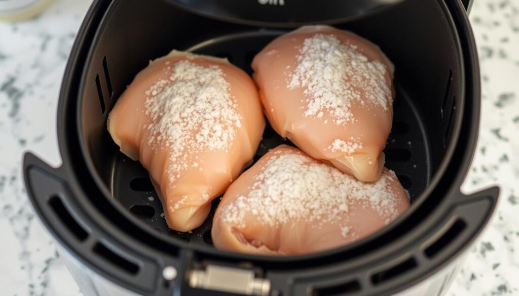 frozen boneless skinless chicken breasts air fryer