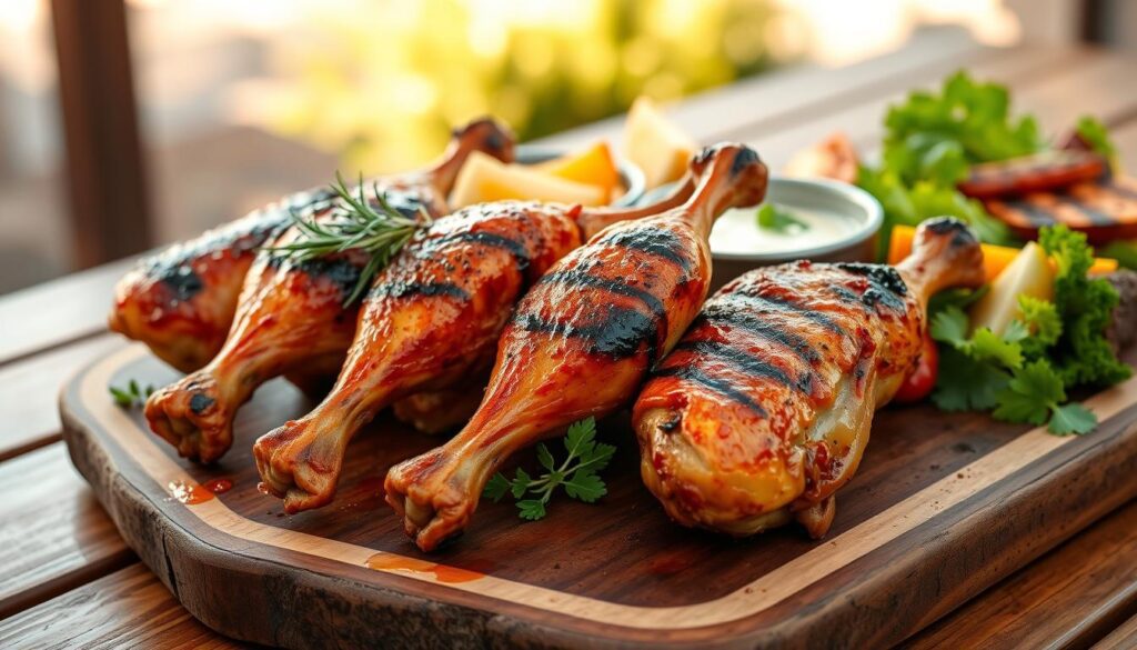 grilled chicken legs