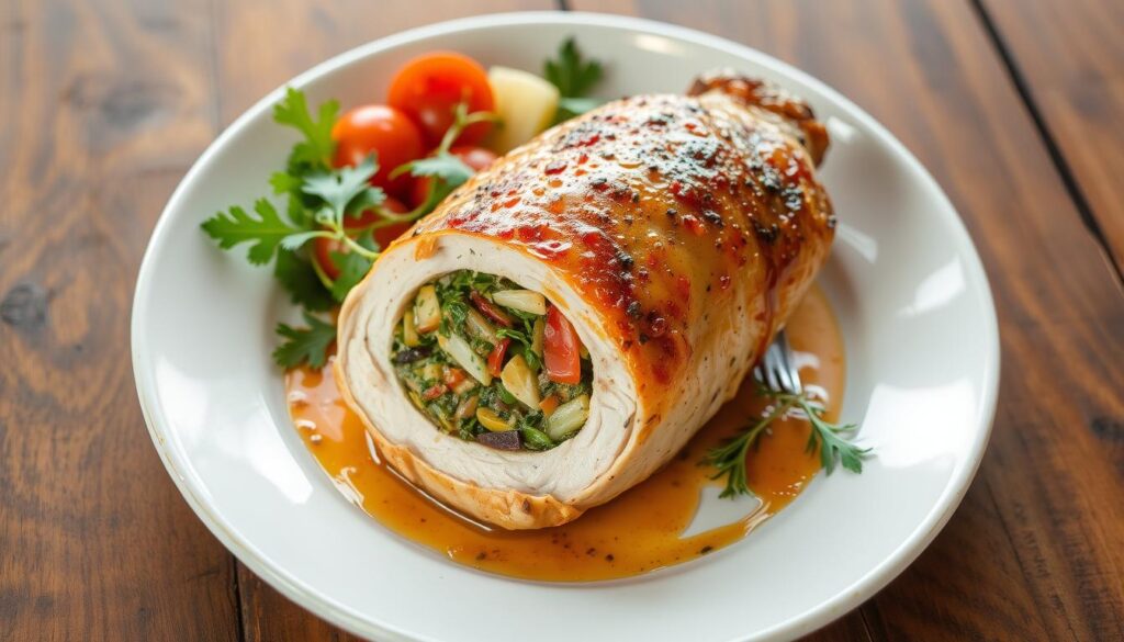 stuffed bone in chicken breast