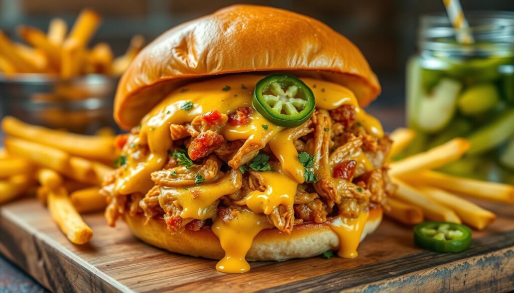 Cheesy Chicken Sloppy Joe