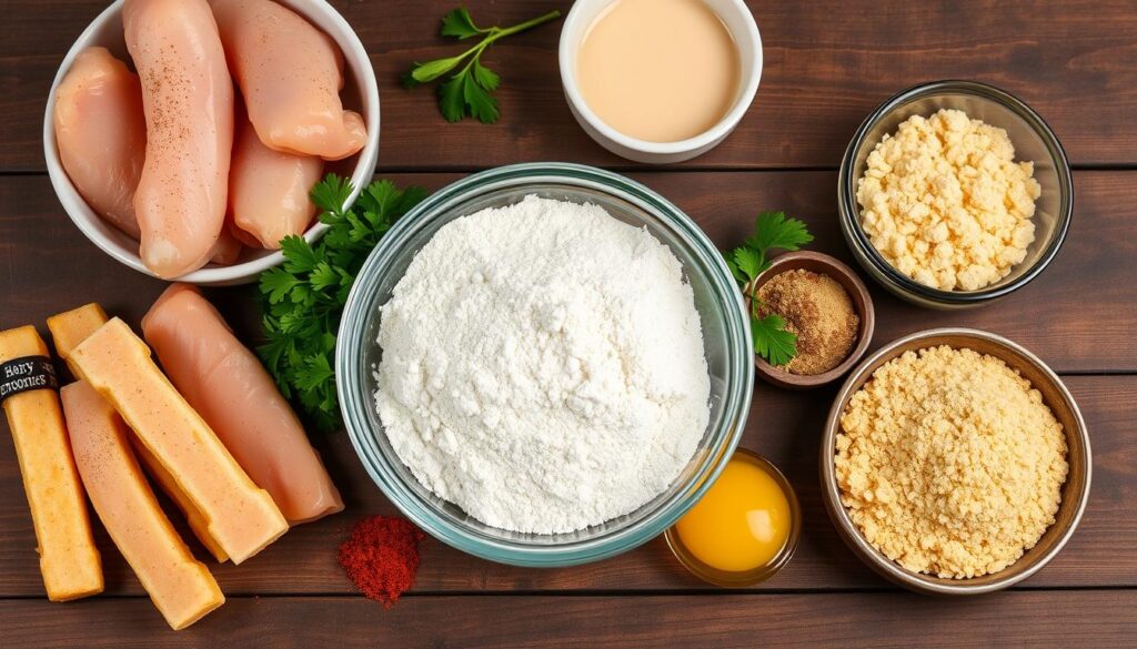 Ingredients for Homemade Chicken Fries