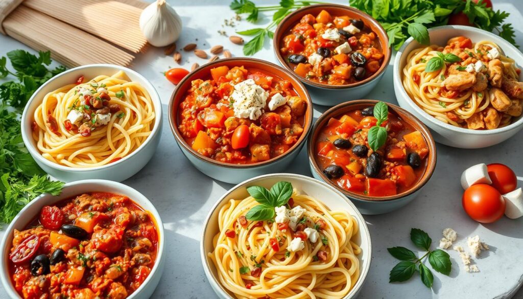 Mediterranean Chicken Pasta Sauce Varieties