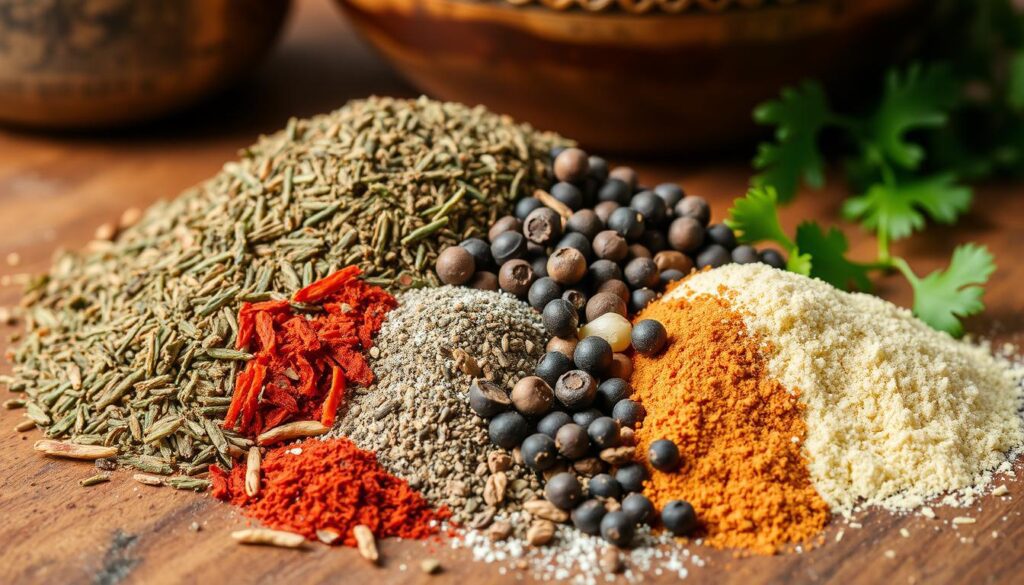 Spices used in chicken noodle soup