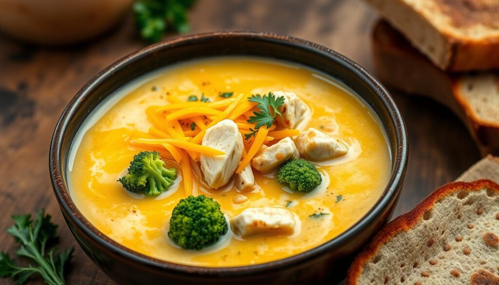 cheddar broccoli soup with chicken