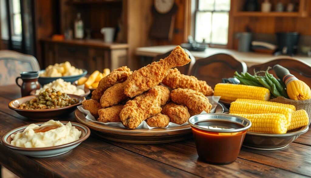 country fried chicken dinner norms