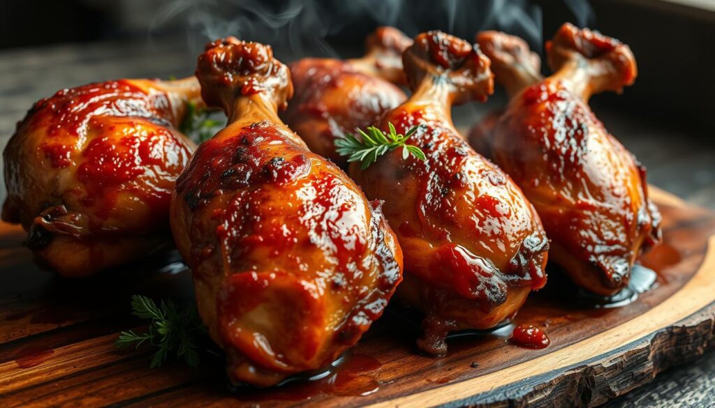 smoked chicken legs and thighs