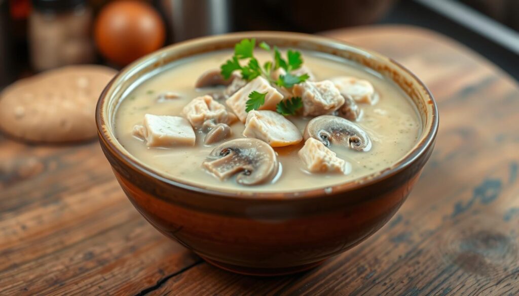 Creamy Chicken Mushroom Soup