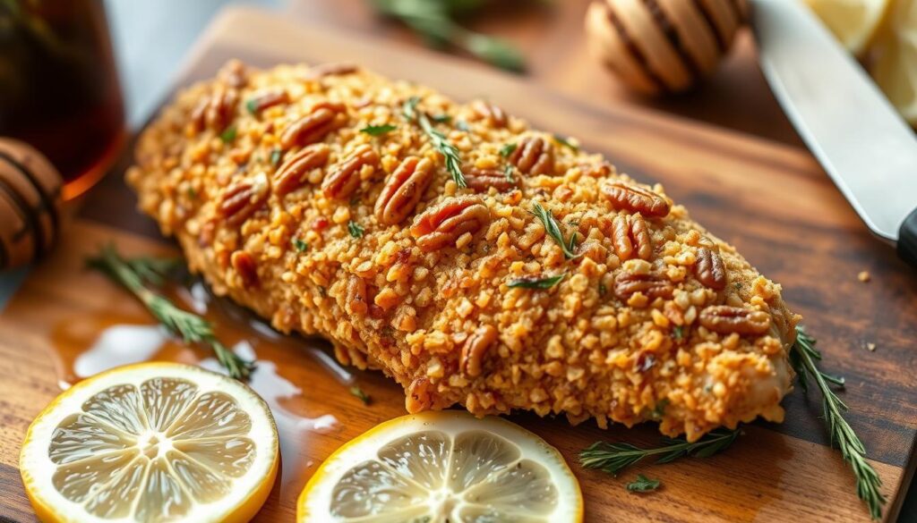 air fryer pecan crusted chicken breast